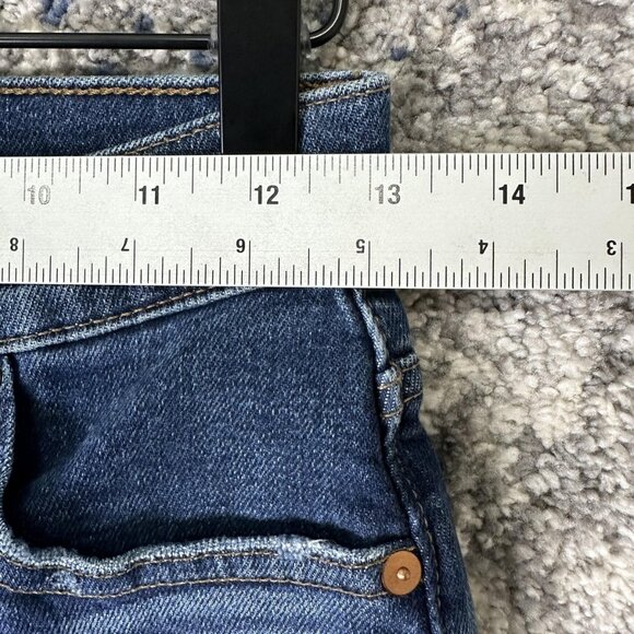 Madewell Jeans Womens 24 Blue Slim Demi-Boot Stretch Denim Kick Flare Cropped - Picture 2 of 8